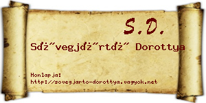 Sövegjártó Dorottya névjegykártya